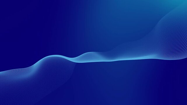 blue fade background with wave motion abstract line. footage abstract blue fade background best for wallpaper or overlay design