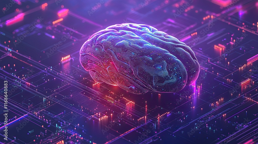 Poster ai-empowered business solutions improving efficiency, workflow automation, and data-driven strategie