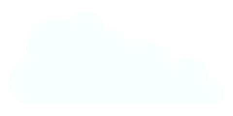 Cloud png flat sticker collage, transparent clipart