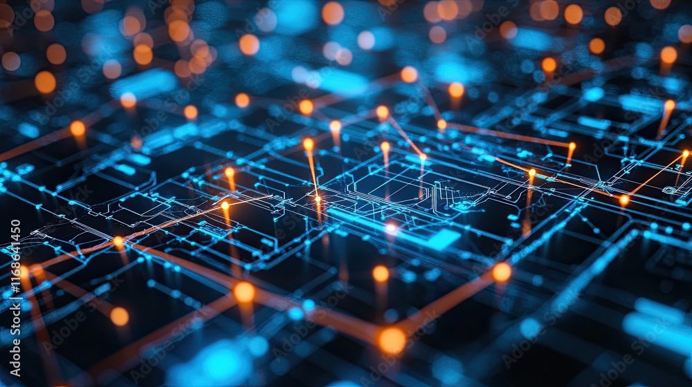 Poster ai-enhanced collaboration tools for efficient team communication and management, enabling global bus