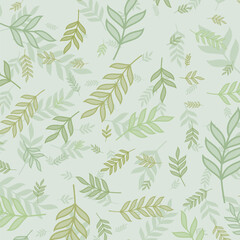 Naklejka premium abstract green leaf nature pattern background