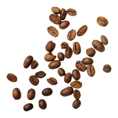 Naklejka premium Fresh coffee beans png sticker, transparent background