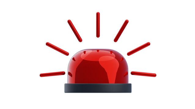 Emergency Sirine 3D Icon. Alert 3D Icon