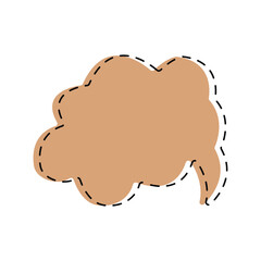 Cartoon empty speech bubble. line comic style speech bubbles set in pastel colors. Hand drawn pop art, vintage speech clouds, thinking bubbles, and conversation text elements. Vector illustration