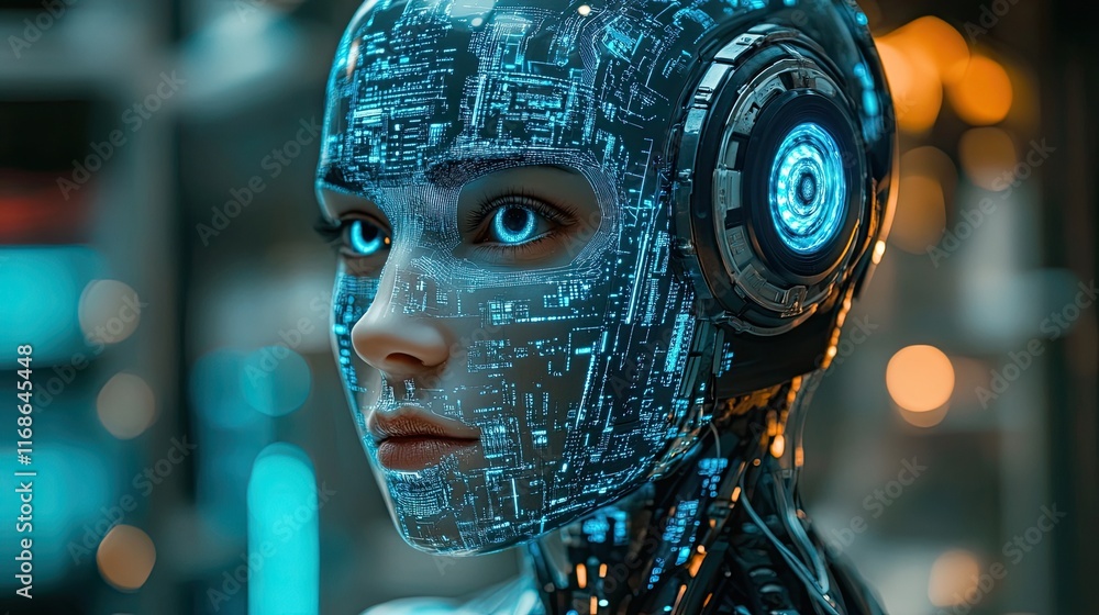 Poster ai-powered business solutions streamlining hr processes, improving talent acquisition, and optimizin