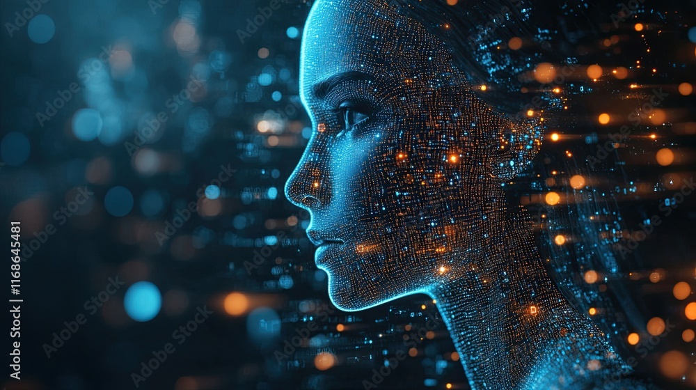 Poster ai-powered business solutions streamlining hr processes, improving talent acquisition, and optimizin