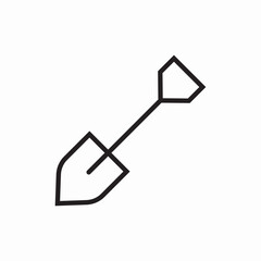 Garden shovel digging tool equipment icon vector sign