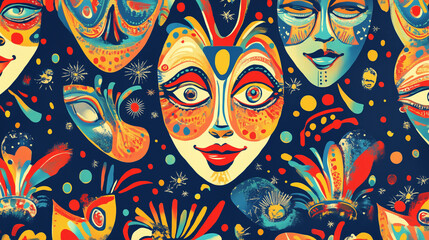 carnival mask background