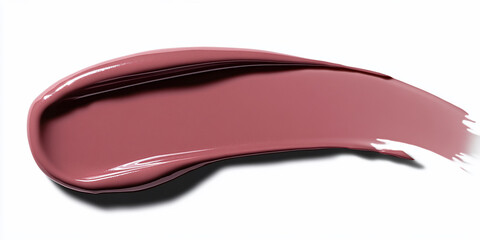 Fototapeta premium Swatch of mauve pink lipstick, smooth texture.