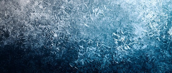 Diamond gradient of icy blues and cool whites forming a frosted crystalline texture on a dark background.