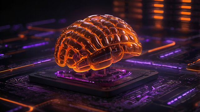 Alien Brain Core &ndash; Futuristic Biomechanical Intelligence Design