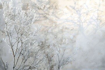 Naklejka premium frost patterns on windowpane
