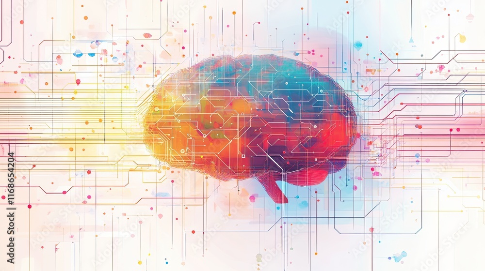 Poster artificial intelligence in business analytics, driving insights, automation, and optimization to enh