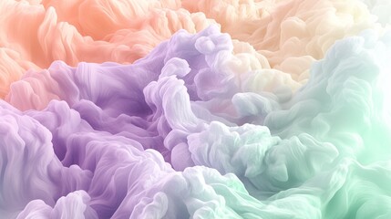 Fototapeta premium Tranquil Pastel Gradient: A Blend of Lavender and Peach Serenity