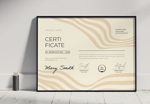 Award Certificate Template