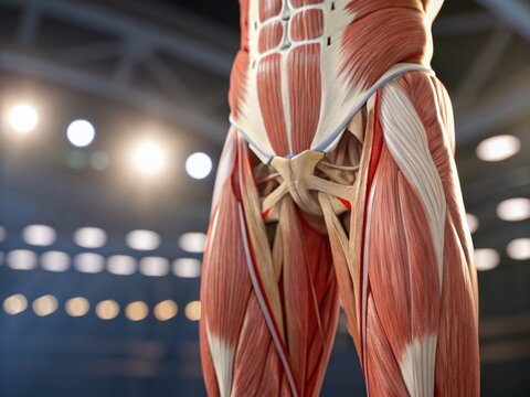 Anatomy Stock Photo: Cremasteric Muscle, Male Reproductive System, Human Body, Medical Illustration