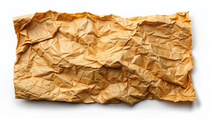 Antique Aged Paper Texture Isolated on White Background - Perfect for Vintage Designs