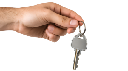 Hand holding a key on a keychain, symbolizing unlocking new opportunities in life and business