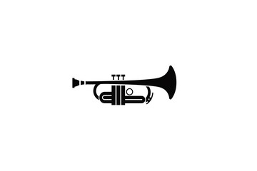 Isolated Black trumpet