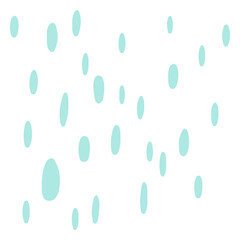 Png memphis blue dots abstract design element