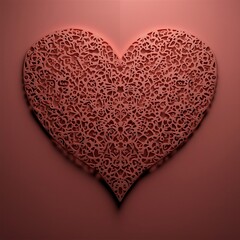 Minimalist heart design craft background