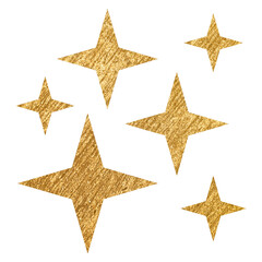 Obraz premium Gold sparkle png sticker, metallic effect in aesthetic design, transparent background
