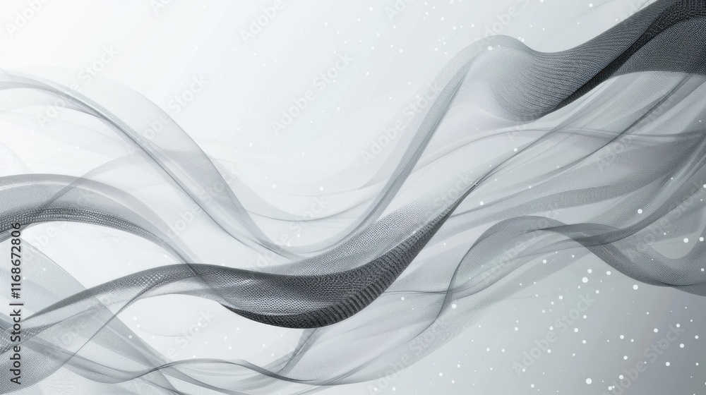 Poster abstract grey background poster with dynamic. technology network vector illustration