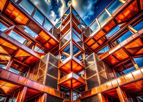 Br2: Architectural Photography of a Bromine Symbol - Abstract Structure