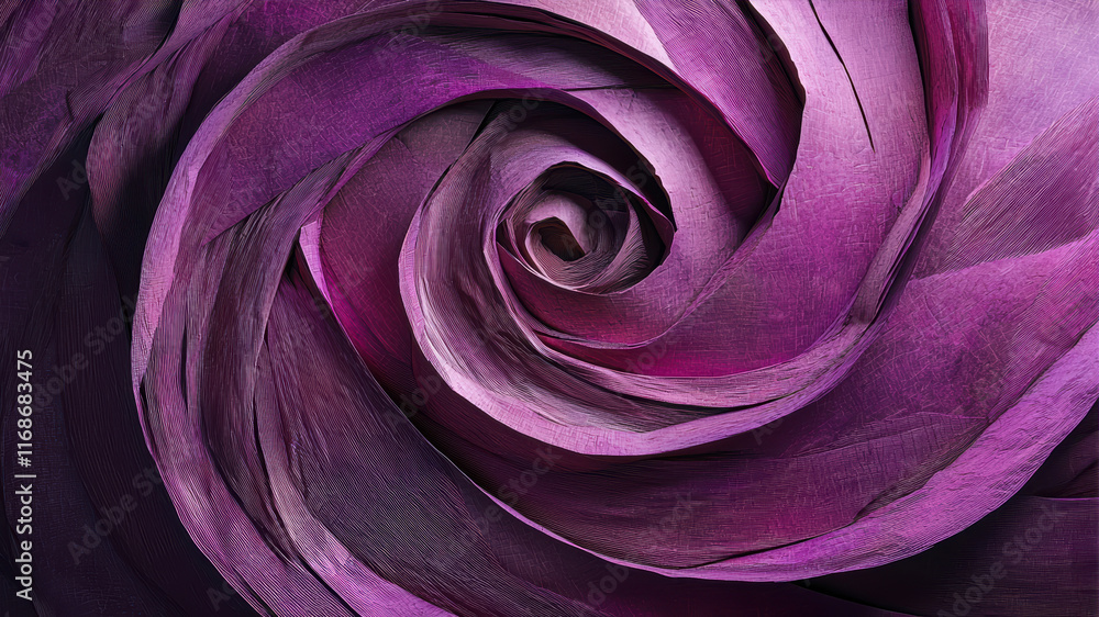 Aufkleber intricate swirl of purple lines creating an abstract world of elegance and depth