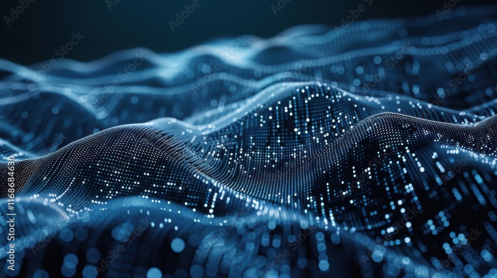 Poster abstract technology background. artificial intelligence. science background. big data visualization.