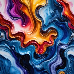 Obraz premium Abstract colorful background with waves