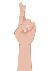 Fingers crossed png clipart, transparent background