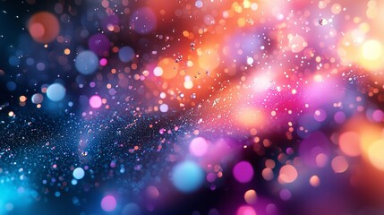 Fototapeta premium Blurred Illustration of Colored Shapes with Noise Effect