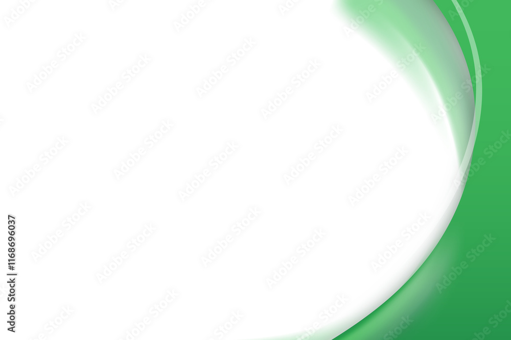 Poster emerald green curve frame template design element