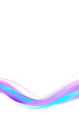 Neon purple curve frame template design element