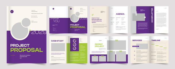 Project Proposal Layout, Business Proposal Design, Proposal Template