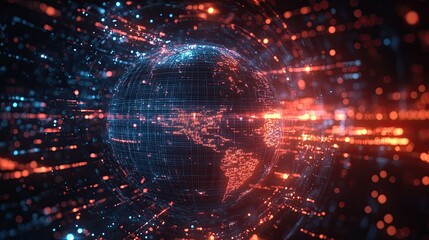 Global business networking, digital engagement, and AI-driven business strategies. Financial data visualization, investment strategies, and market analysis in a digital world. Business people 