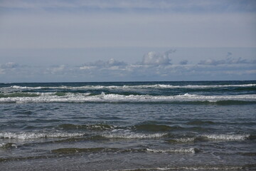 Texel island with the sea