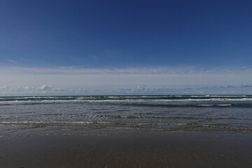 Texel island with the sea