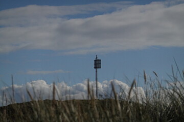 Texel island with the sea