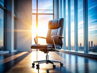 Leadership Opportunity: Spotlight on Empty Office Chair by Window