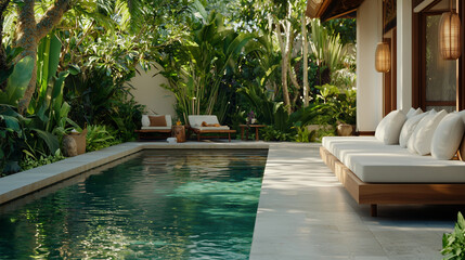 Private Pool Oasis in Lush Jungle Bali