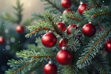 vintage Christmas ornaments retro holiday.