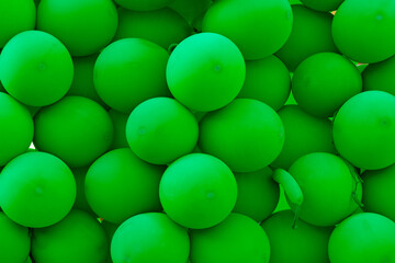 many colorful balloons