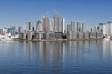 Obraz premium レインボーブリッジから見た晴海フラッグ