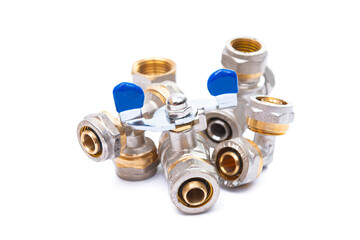 water connection taps isolated