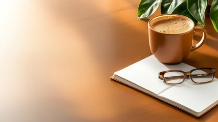 SEO Data Analysis on a Desk with Notebook. Generative AI