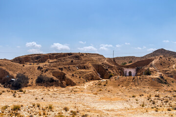 Mountain Landscape in Matmata, Tunisia
