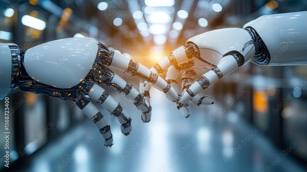 Poster integrating generative ai in business processes for creative innovation, improving efficiency, and e