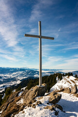 360 panorama, panorama, summit, alps, summit cross, ski area, tourism, landscape, mountains, Alps, Allg&auml;u Alps, Austria, Switzerland, alpine view